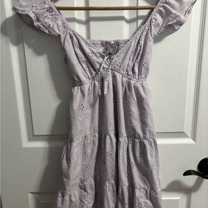 Hollister Light Purple Eyelet Dress